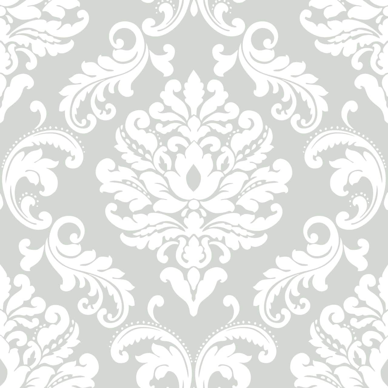 NuWallpaper Ariel Gray Peel & Stick Wallpaper